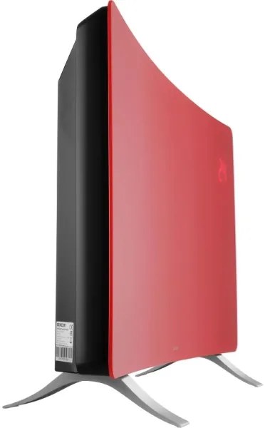 Sencor - Inteligentný elektrický priamy ohrievač/konvektor 1200/2400 W, 230 V, IP24, Wi‑Fi, červený