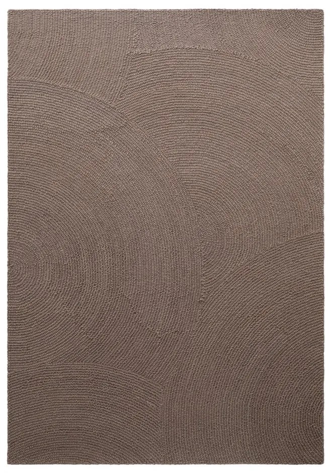 Taupe ručne tkaný vlnený koberec 200x300 cm Calmio – Hanse Home