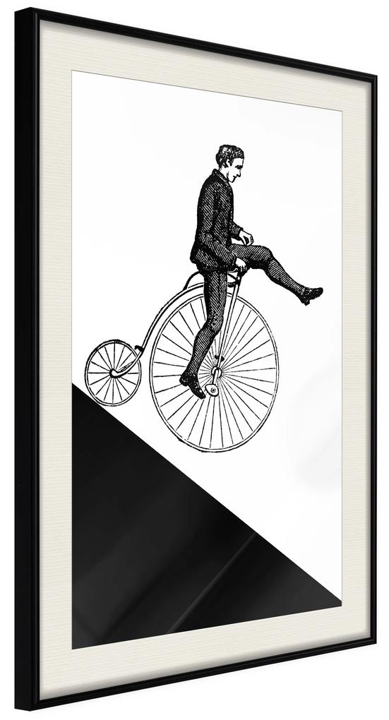 Artgeist Plagát - Cyclist [Poster] Veľkosť: 30x45, Verzia: Zlatý rám s passe-partout