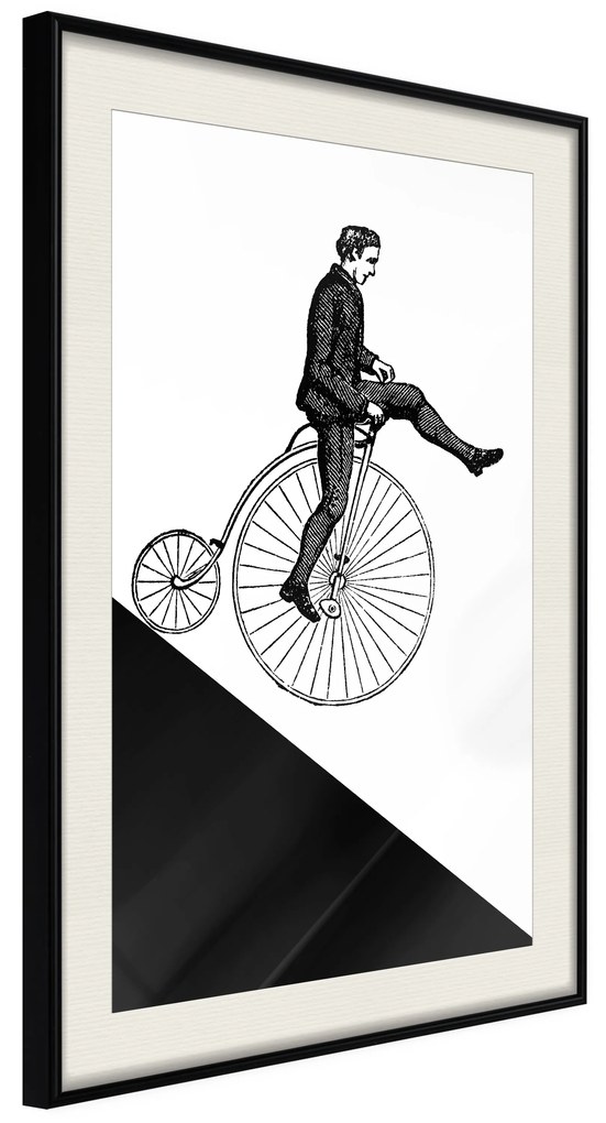 Artgeist Plagát - Cyclist [Poster] Veľkosť: 40x60, Verzia: Zlatý rám