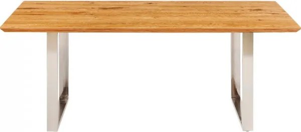 KARE DESIGN Stôl Symphony Oak chróm 180×90 cm 76 × 180 × 90 cm