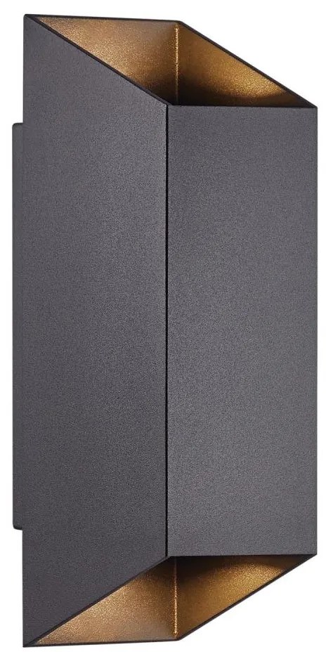 Nordlux - Vonkajšie nástenné svietidlo NICO 2xGU10/35W/230V IP54 čierna