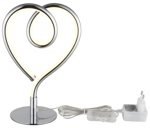 Globo 28054C - LED Stolná lampa AMORE LED/6W/230V lesklý chróm