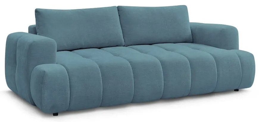 Modrá rozkladacia/s úložným priestorom pohovka 251 cm Fuji – Bobochic Paris