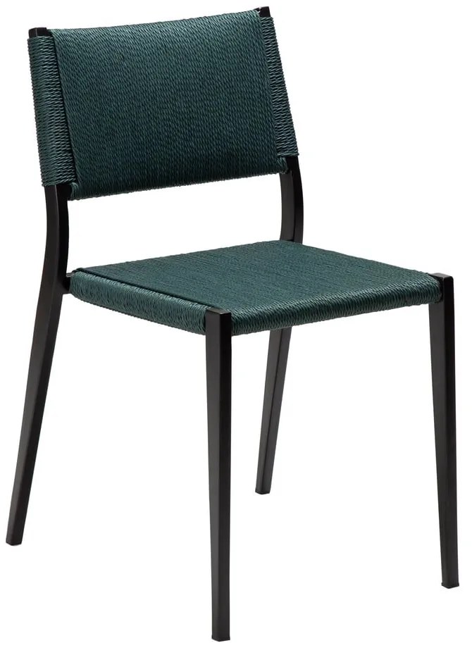 Tyrkysovomodrá jedálenská stolička Loop – DAN-FORM Denmark