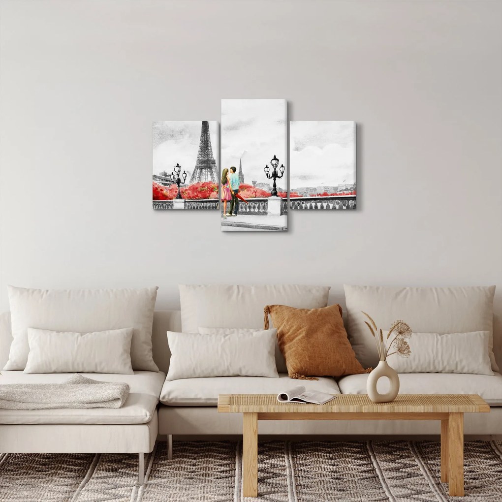 Obraz - Milenci v Paríži (90x60 cm)