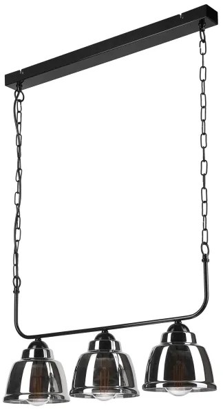 Luster na reťazi MARIO 3xE27/60W/230V chróm