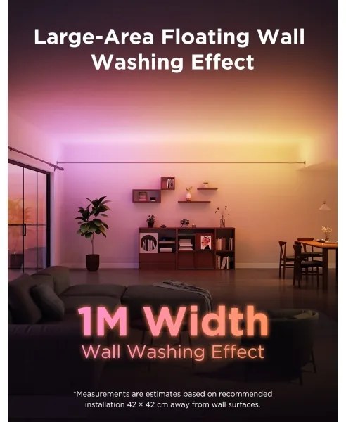 Govee - LED RGBICWW závesný LED pás/36W/24V 4 m Skyline Matter Wi-Fi