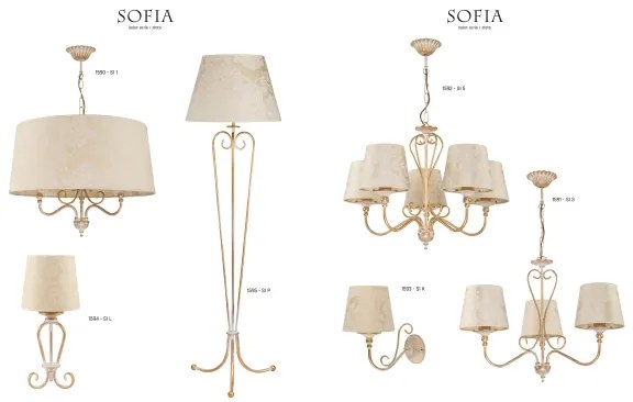 Jupiter 1594 - SI L EC - Stolná lampa SOFIA E27/60W