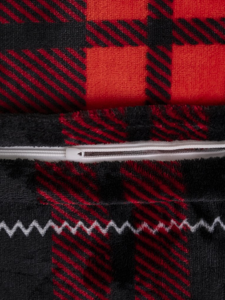 Obliečka na vankúš mikroplyš Exclusive 40 x 60 cm - Scot červené