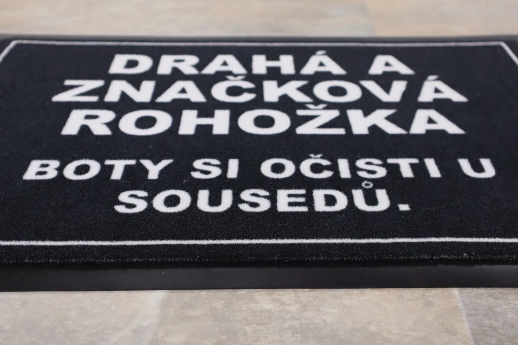 Drahá a značková rohožka 40x60 cm – na von aj na doma, 40x60, čierna, Mercury Flooring
