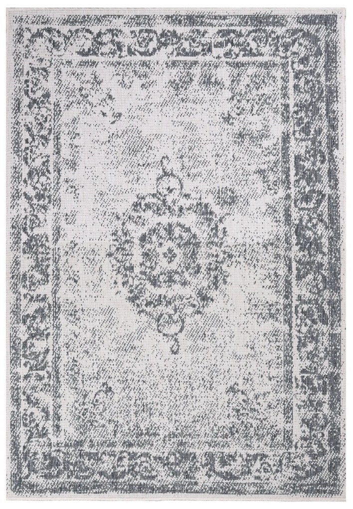 Dekorstudio Obojstranný koberec na terasu DuoRug 5577 - sivý Rozmer koberca: 80x150cm
