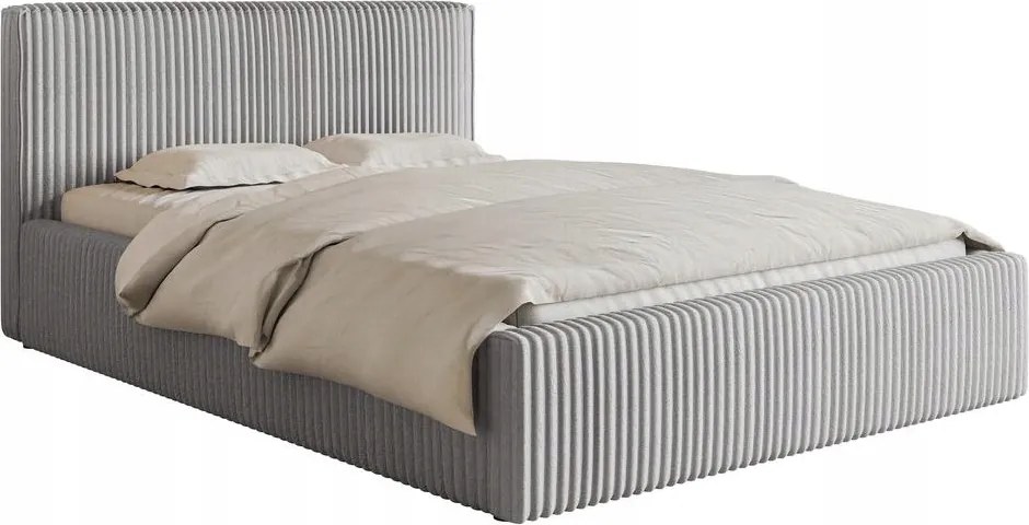 Manželská posteľ 180 cm Tulia 180 (svetlosivá čierna)