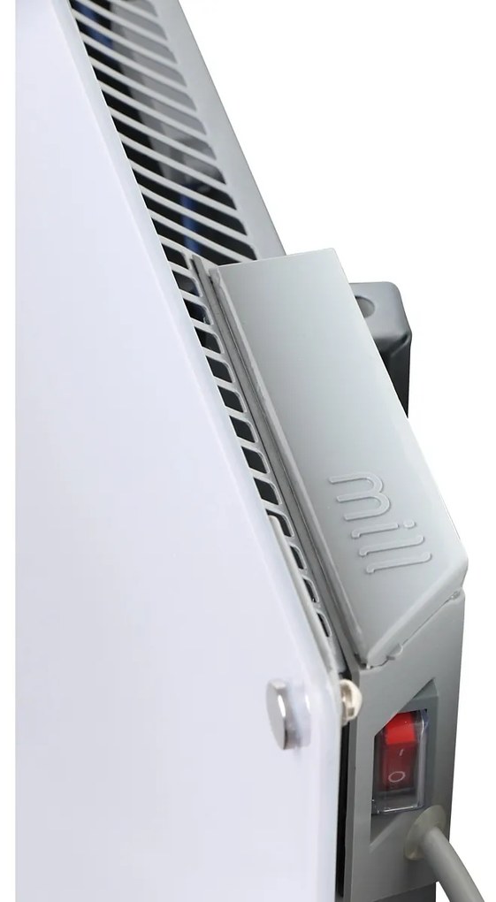 Mill Sklenený konvektor na stenu 600 W, biela