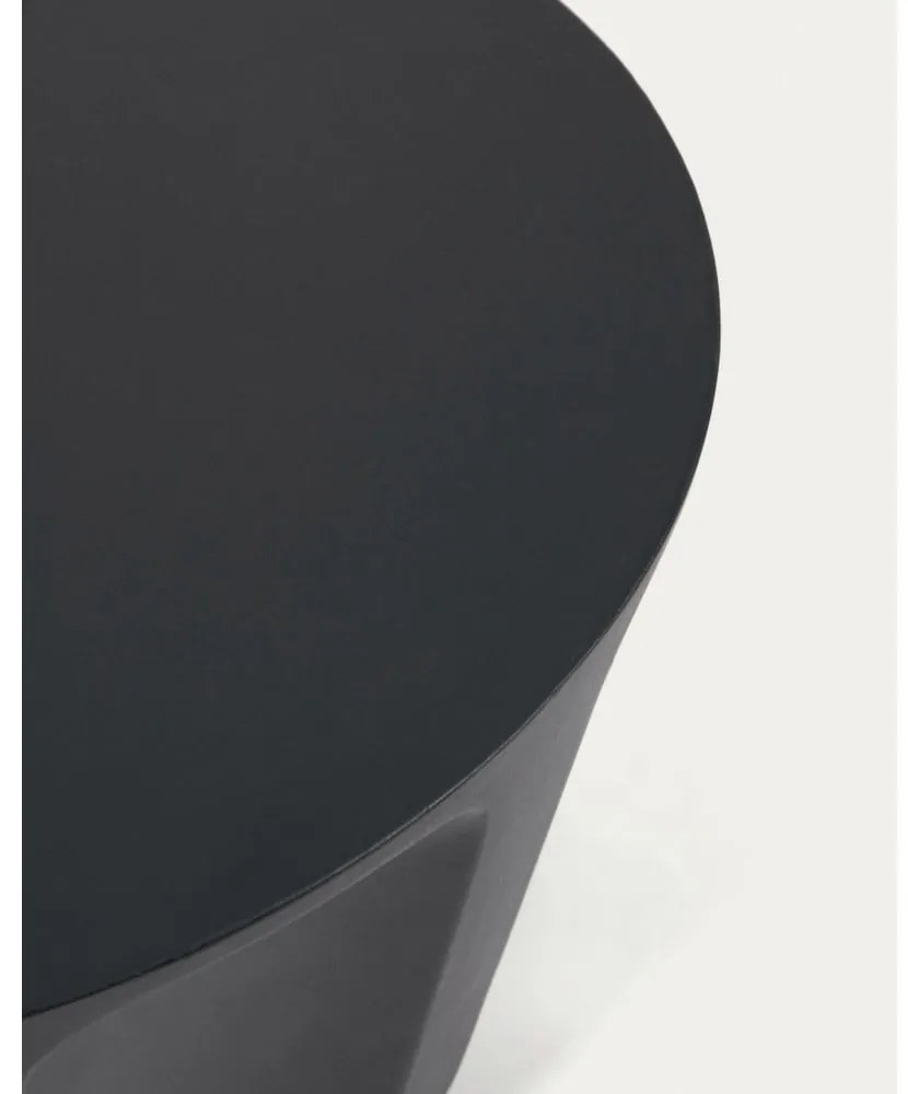 Betónový okrúhly záhradný odkladací stolík ø 60 cm Vilandra – Kave Home