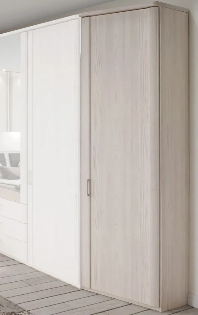 Skosená skriňa Luxor 47 cm, polárny smrekovec, pravá