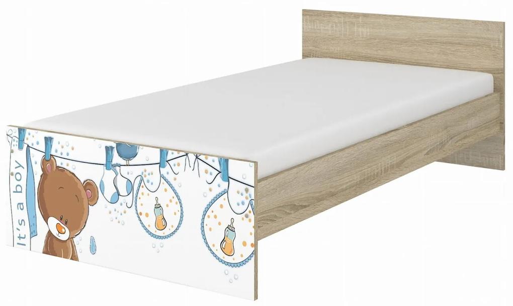 Raj posteli Detská posteľ " Mokrý Medvedík " MAX  XL borovica nórska