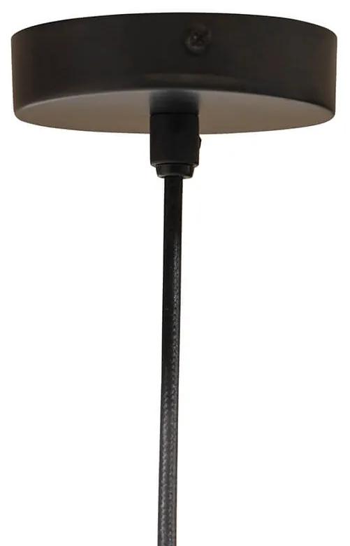 Stropná lampa satir 36 x 20 cm čierna mosadzná MUZZA