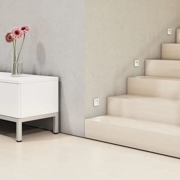 RED - R12013 - LED Vonkajšie vstavané svietidlo TESS LED/3W/230V IP54 biela