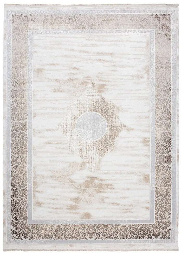 Jemný krémový koberec s ornamentmi Šírka: 80 cm | Dĺžka: 150 cm