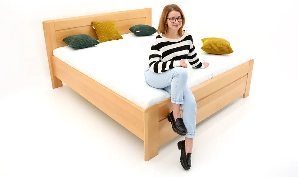 FINES drevená posteľ ELINOR 180x200 buk