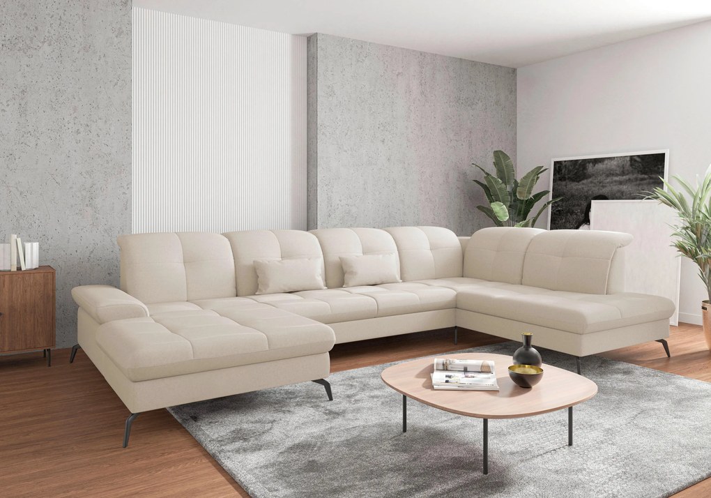 XXXLutz SEDACIA SÚPRAVA, textil, krémová Sit & More - Sedačky - 000144009665