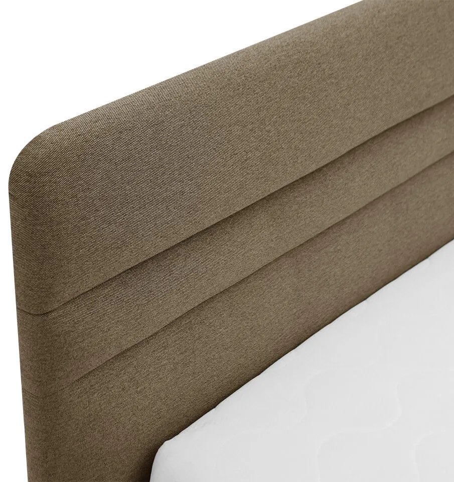 FINES čalúnená posteľ Koska 180x200 hnedá