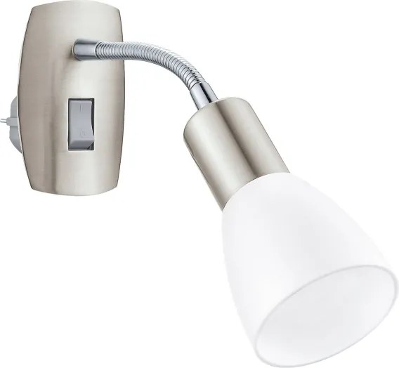 Eglo 902367 - Nástenné svietidlo do zásuvky DAKAR 3 1xE14/5W/230V matný chróm