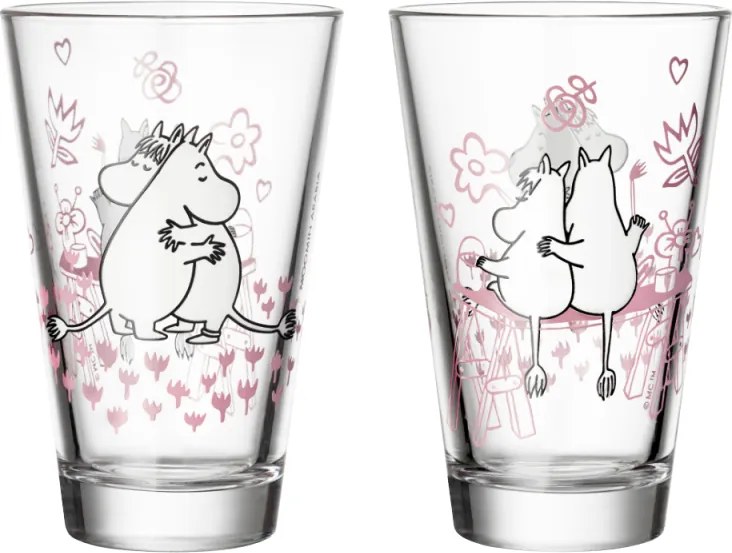 Poháre Moomin Love 0,22 l, 2ks / 30. výročie