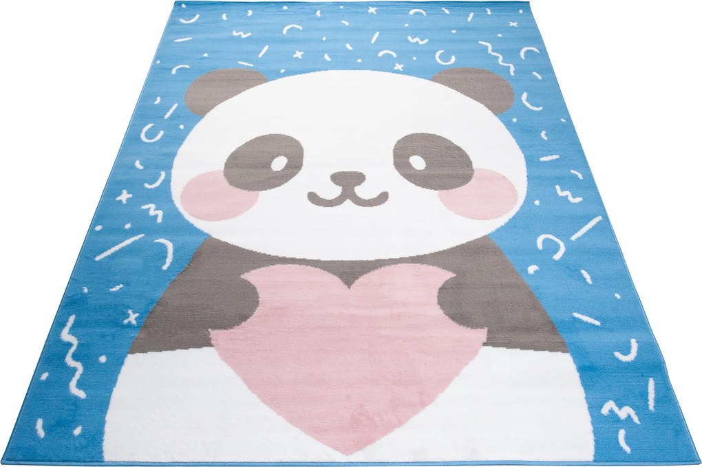 TA Koberec DY98E MODRÝ VESELÝ VTÁK Rozmer: 80x150 cm