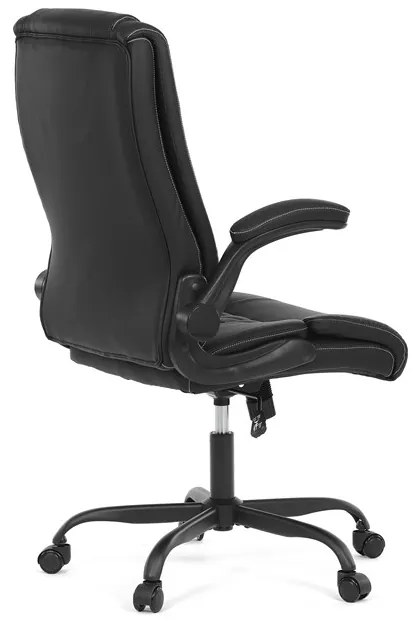 Autronic BONTEC Kancelárske kreslo, hojdací mechanizmus, čierna ekokoža, KA-Y344 BK Farba: Modrá
