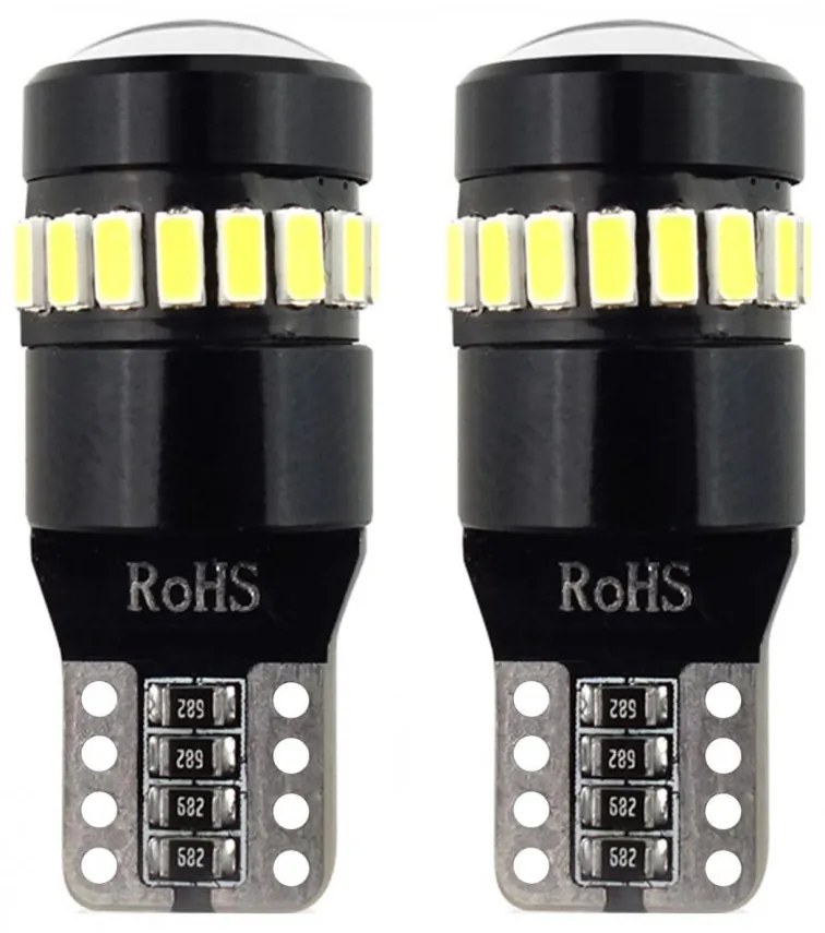 LED žiarovky CANBUS 18SMD 3014 + 1SMD 1SMD T10 W5W White 12V/24V