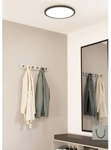 Eglo 900761-LED Stmievateľné stropné svietidlo SARSINA-Z 33,5W/230V pr.45 cm čierna