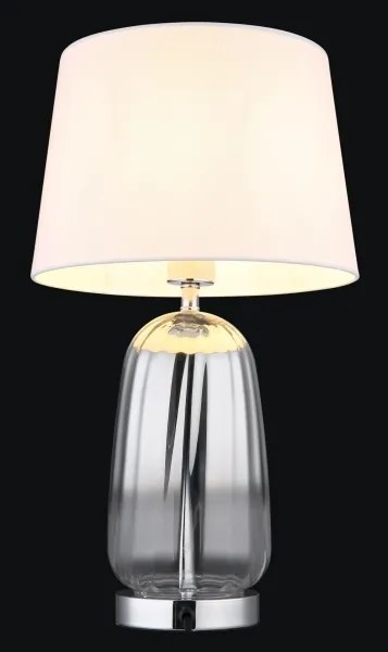 Globo 24142W - Stolová lampa CLASSY 1xE27/40W/230V biela/strieborná