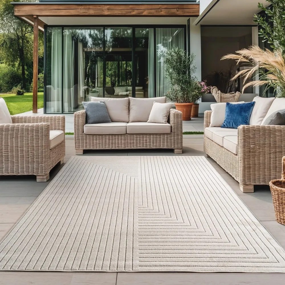 Krémový vnútorný a vonkajší koberec 280x370 cm Nova 1202 – Ayyildiz Carpets