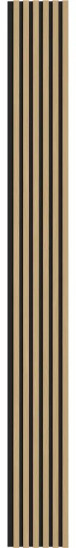 Mexen Lam-F, akustické stenové lamely 275 × 30 cm, plstený podklad 8 mm, technická dyha, dub zlatistý, S105-275307-3015-003