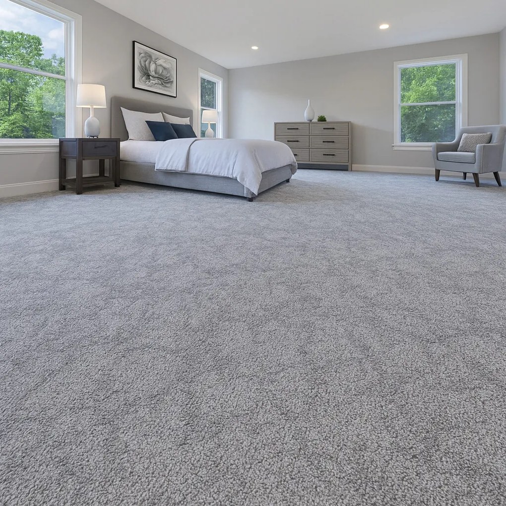 Spoltex, Metrážny koberec Marbeline 171 sv. šedá, na mieru, šíře 4m, šedá, filc, detská izba