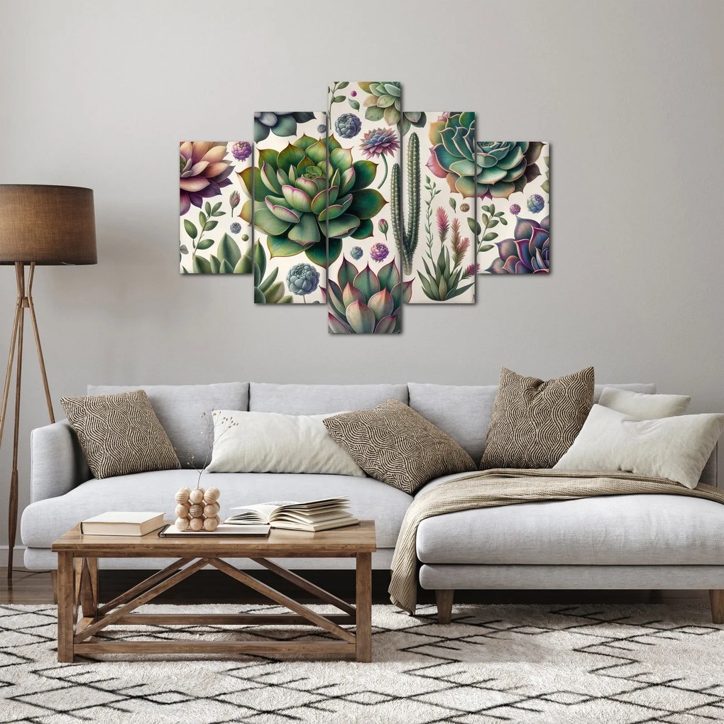 Obraz - Sukulenty (150x105 cm)