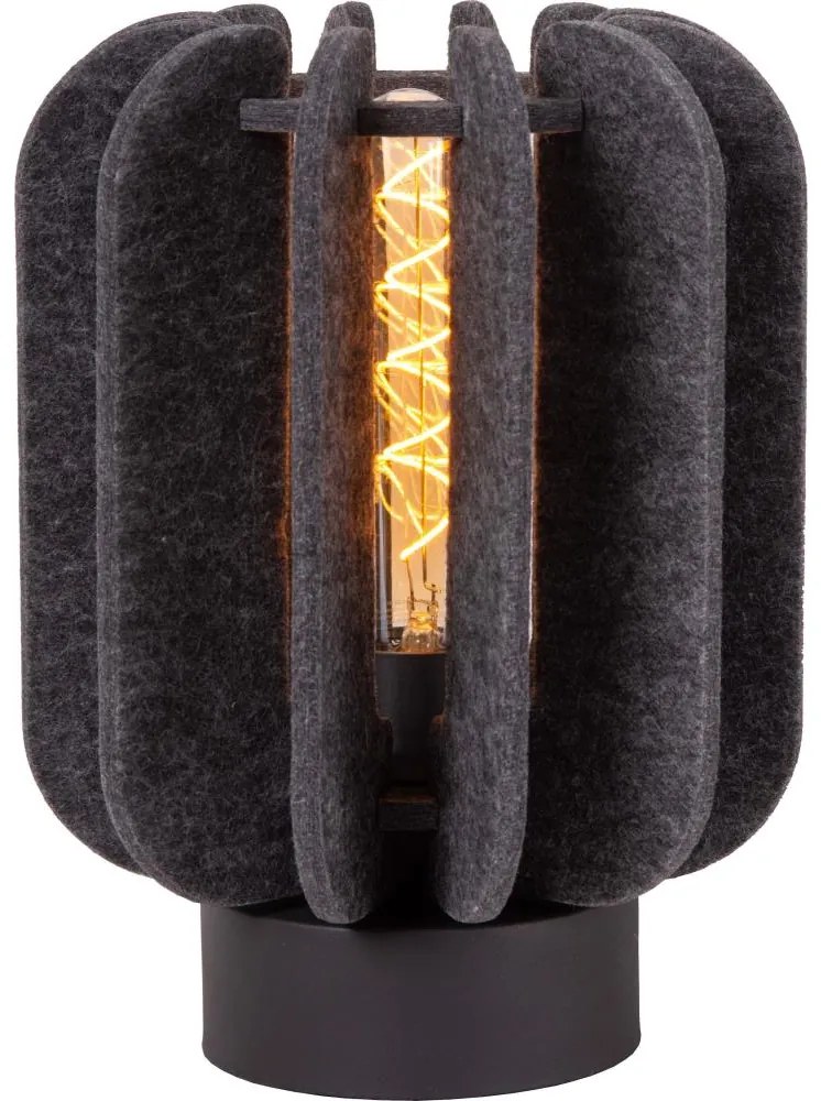 Lucide 45592/01/36 - Stolná lampa RAFAL 1xE27/40W/230V čierna/šedá