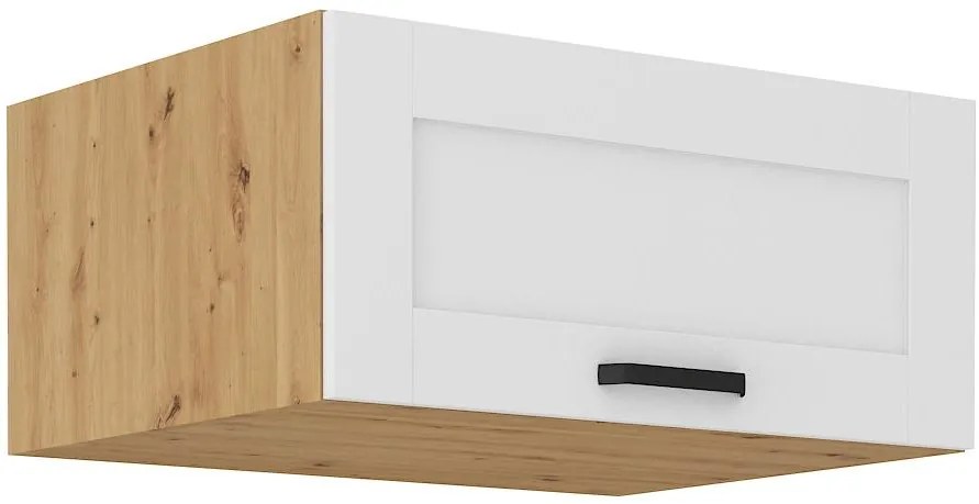 Horná kuchynská skrinka Lucid 80 NAGU-36 1F (korpus: dub artisan + front: mdf biela). Vlastná spoľahlivá doprava až k Vám domov. 1134610