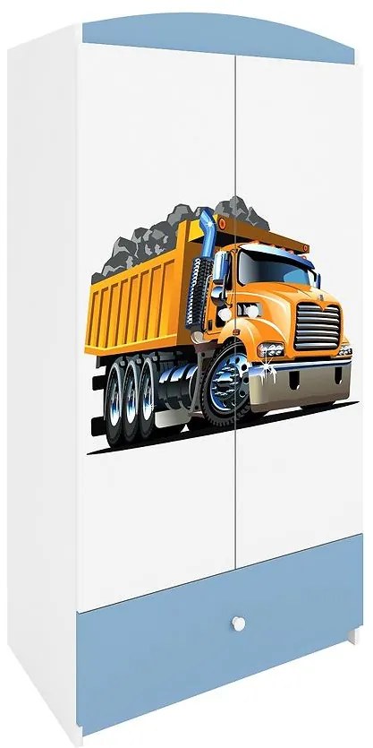 Skriňa Babydreams modrá – Nákladné auto
