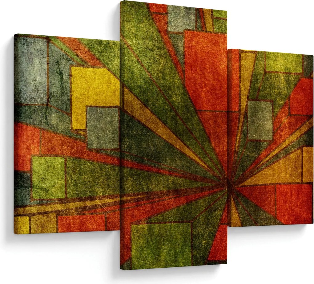 Obraz geometrické abstrakcie (90x60 cm)