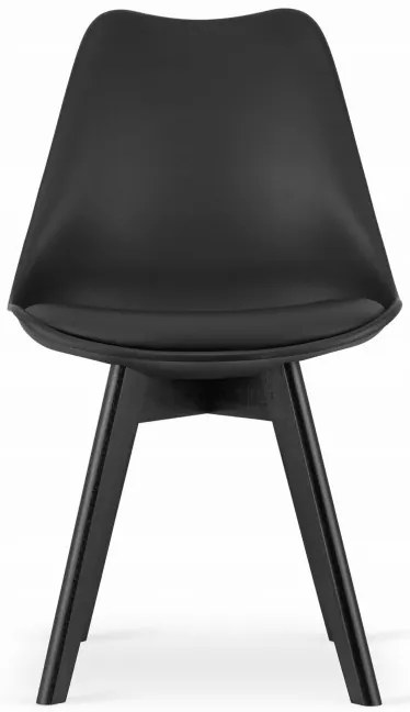 Jedálenský stôl TODI čierny 80 cm so štyrmi stoličkami MARK čierne