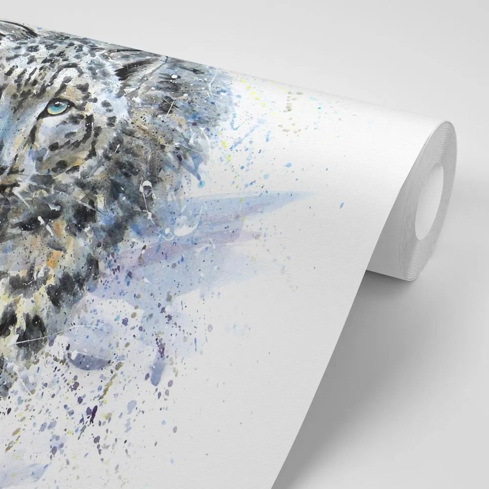 Samolepiaca tapeta kreslený leopard - 450x300
