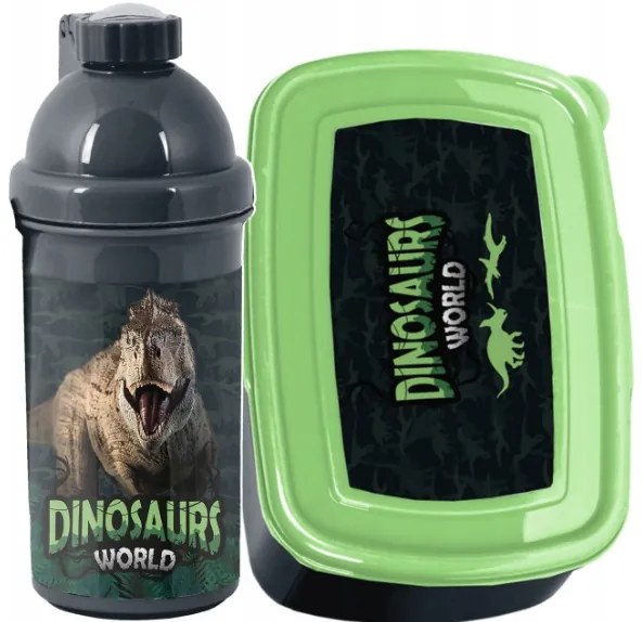 5-dielny školský set pre chlapcov Dinosaurs World
