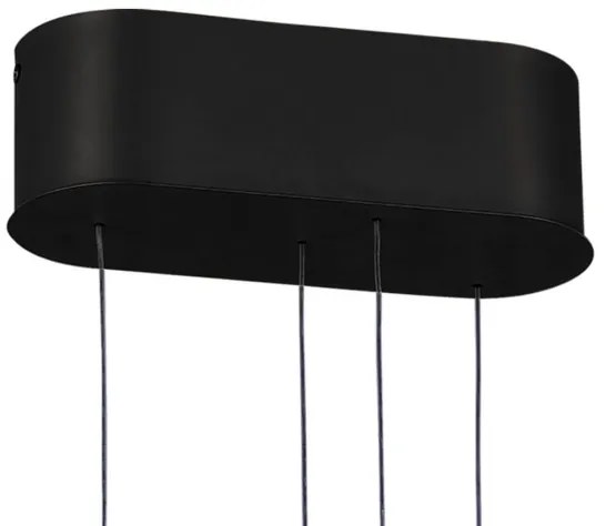 Klausen 142039 - LED Stmievateľný luster na lanku LIV LED/50W/230V čierna + DO