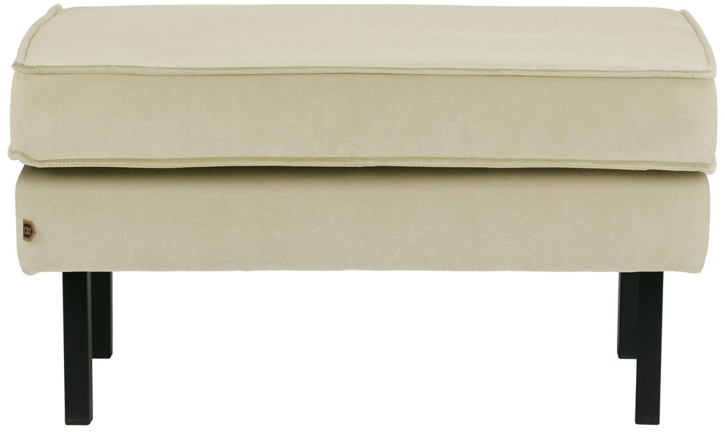 BePureHome Rodeo zamatový ottoman - Svetlozelená
