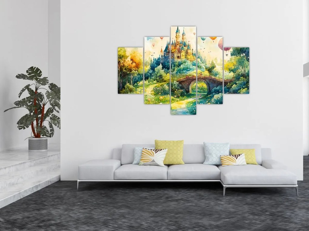 Obraz - Rozprávkový zámok (150x105 cm)