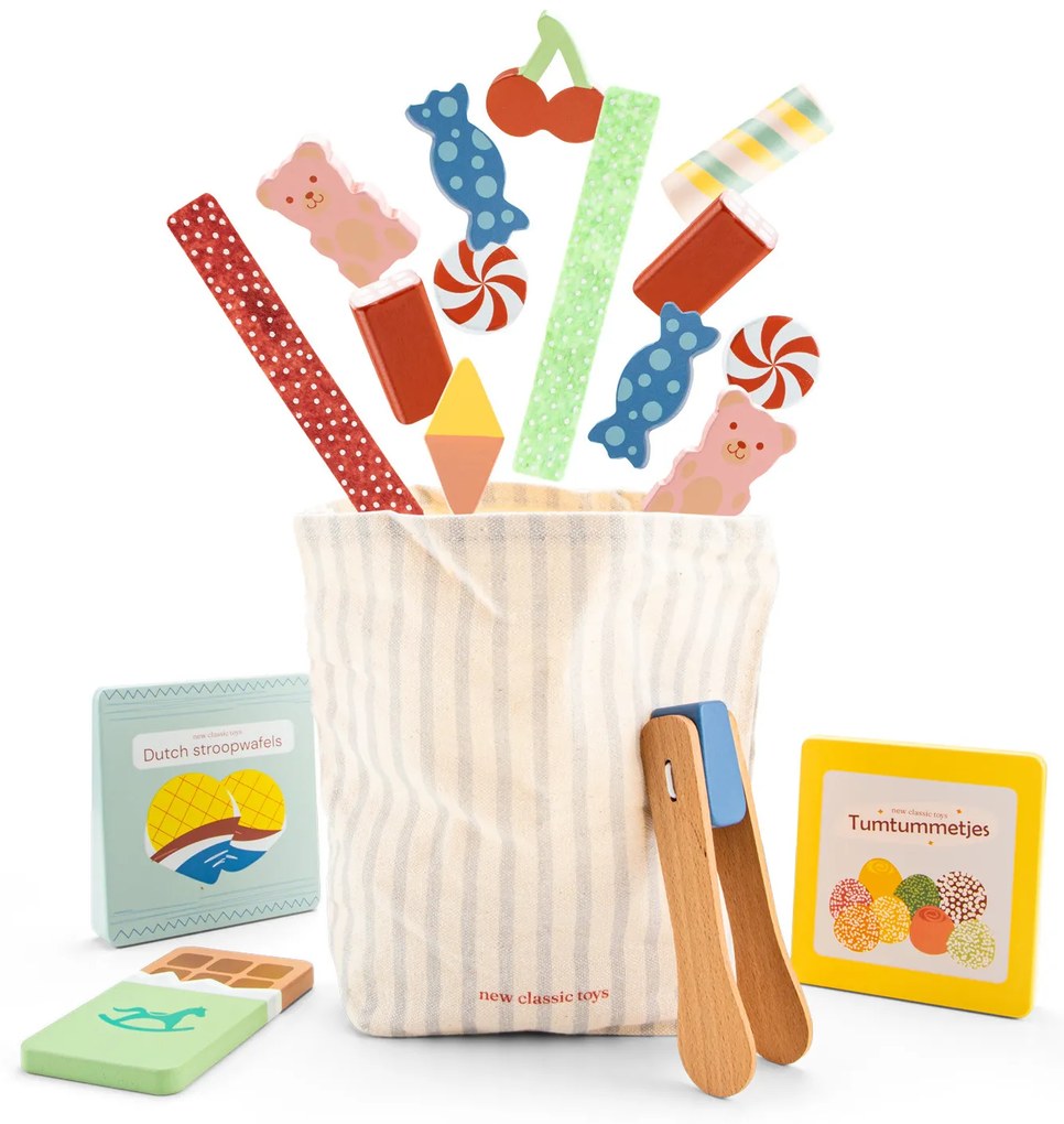 Drevená súprava - cukrovinky