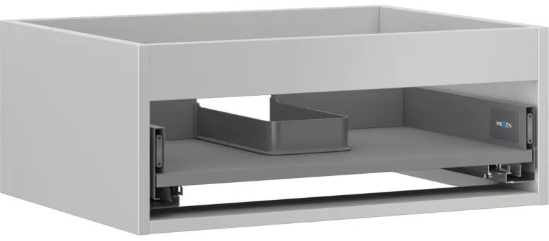 Mexen Box-A, závesná skrinka 60 cm, 1 zásuvka, sivá matná, 91AX0-0600-235-1-62